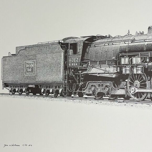 CB&A | Chicago, Burlington & Quincy Railroad #4002 Train Prints - Picture 2 of 5